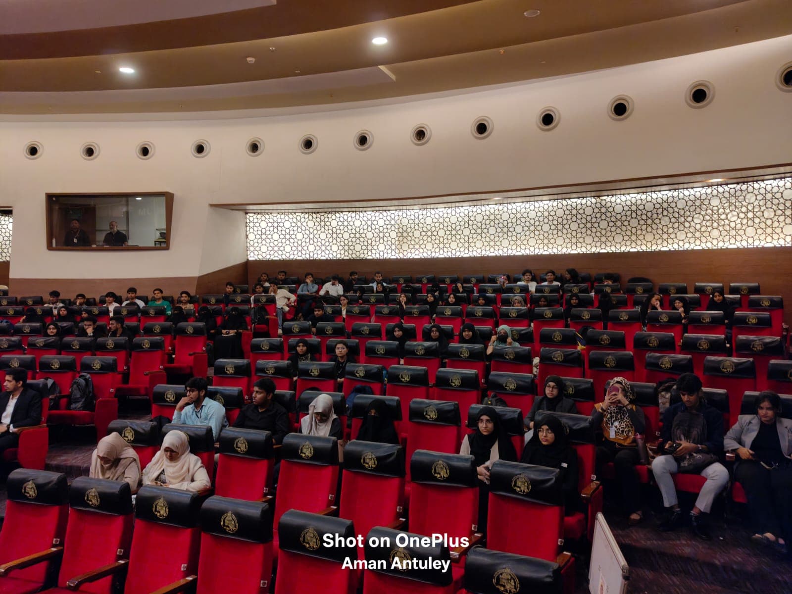 Mentors and judges during a review session